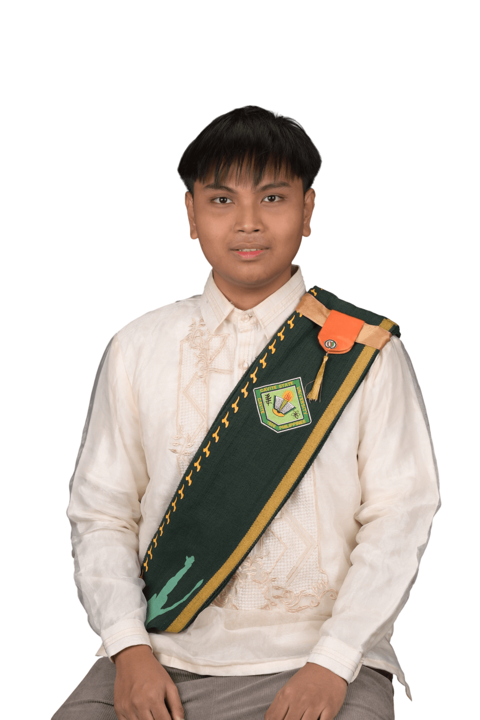 Joseph Emanuel Bataller in graduation attire
